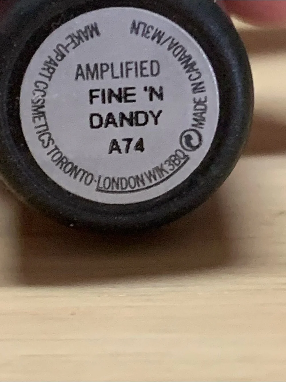 RARE DISCONTINUED MAC Amplified Lipstick — Fine 'N Dandy A74 (Used)